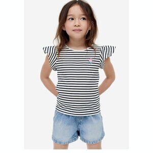 h&m Flutter Sleeve Jersey Top